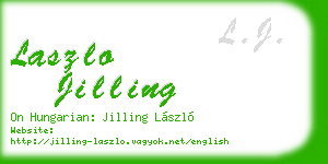 laszlo jilling business card